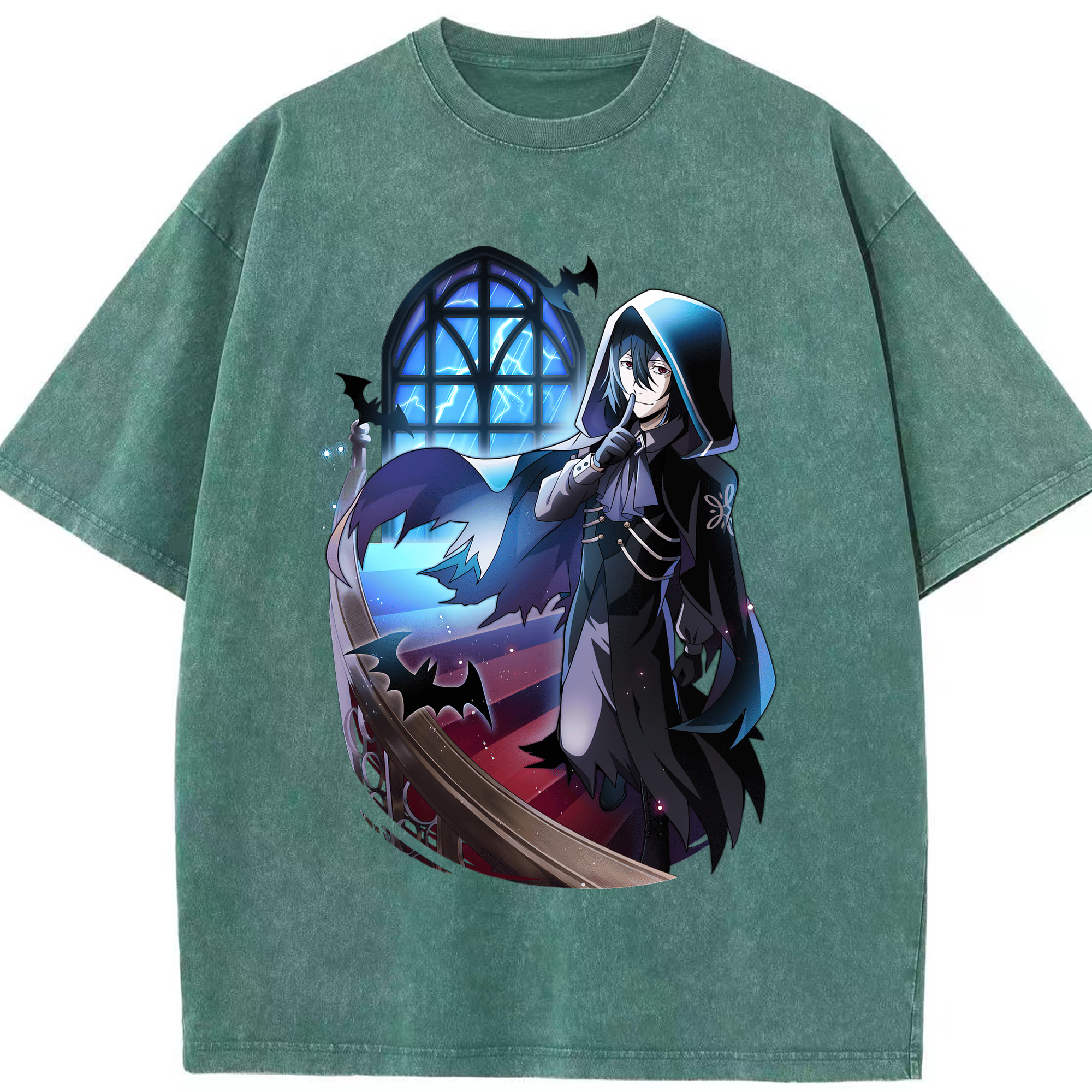 （画像用） 文豪ストレイドッグス Bungo Stray Dogs 綿100% ヴィンテージ風 半袖Tシャツ（フロントプリント）